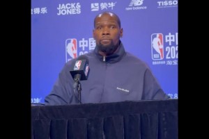 杜兰特谈得分即将超越科比：能和伟大球员比肩总是很棒的